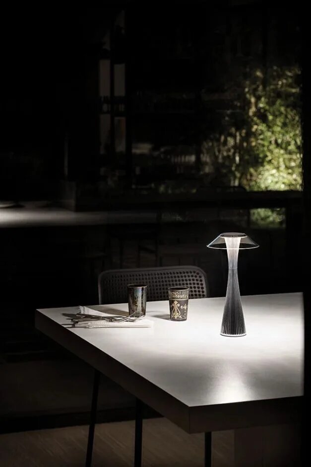 Space Outdoor Chrome Table Lamp by Kartell Lamps Table Lamps Space Outdoor Chrome Table Lamp by Kartell Lamps Table Lamps